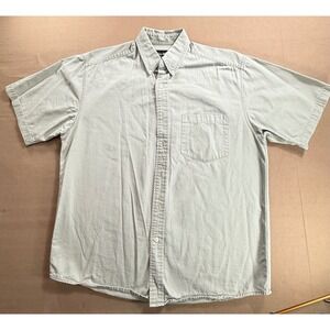 Eddie Bauer Mens Button Down Shirt‎ Short Sleeve Casual Work Medium